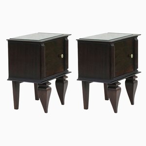 Mid-Century French Nightstands, 1950s, Set of 2
