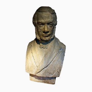 Buste de William Gladstone en Marbre, Géorgie