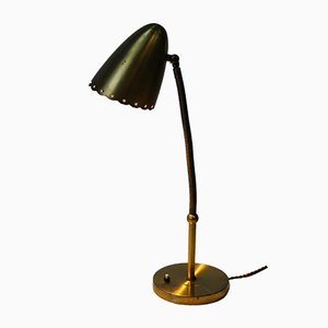 Lampe de Bureau Mid-Century Scandinave en Laiton, 1950s