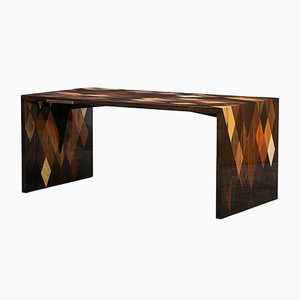 Modern Brown Wooden Table by Johannes Hock for Atelier Johannes Hock