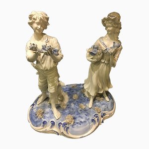 Große Keramikfigur von Capodimonte, 1950er