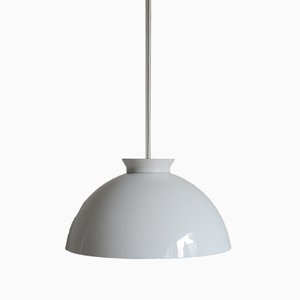 Lámpara colgante modelo KD6 de vidrio blanco de Achille & Pier Giacomo Castiglioni para Kartell, 1959