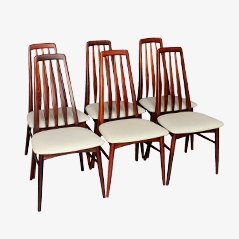 Eva Chairs by Niels Koefoed for Koefoed Hornslet, 1964, Set of 6