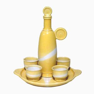 Set da liquore di Franco Bucci per Laboratorio Pesaro, anni '70, set di 6