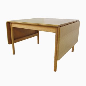 Mesa de centro escandinava de roble de Hans J. Wegner para PP Møbler, años 60