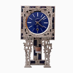 Reloj de mesa brutalista vintage de Schmid