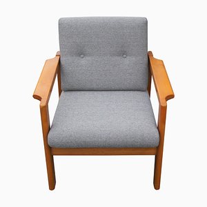 Mid-Century Modern Beech Armchair, 1970s