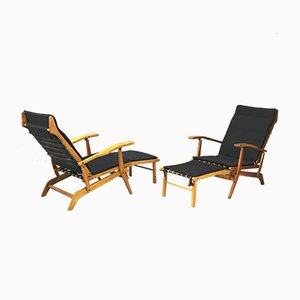 Mid-Century Lounge Chairs, 1950s, Set of 2