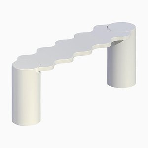 White Hella Bench by Chapel Petrassi