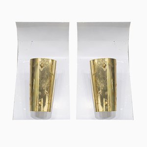 Mid-Century French Sconces, Set of 2