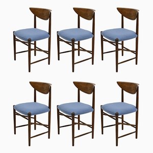 Mid-Century Teak Dining Chairs by Peter Hvidt & Orla Mølgaard-Nielsen for Soborg Mobler, 1950s, Set of 6