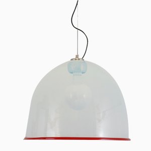 Lámpara de techo de cristal de Murano de Renato Toso para Leucos, años 60