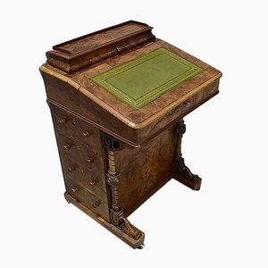 Small 19th Century Victorian English Walnut Desk
