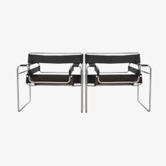 Model B3 Wassily Chairs by Marcel Breuer for Knoll, Set of 2