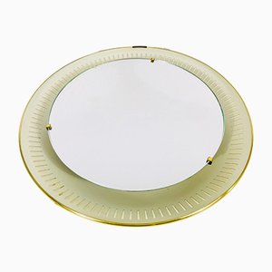 Mid-Century German Metal Mirror from Hillebrand Lighting, 1950s