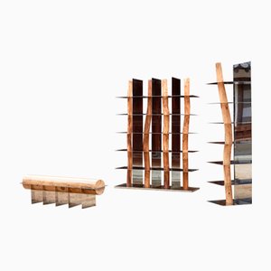 Korean Hanok Split Bench by Shinkyu Shon