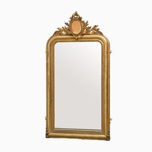 Specchio da parete in legno dorato, XIX secolo
