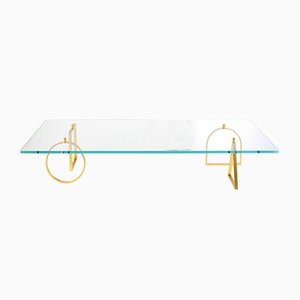 Brass & Glass Bagatto Coffee Table by Ilaria Bianchi