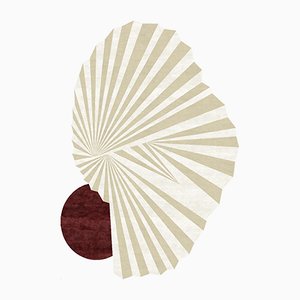 Hand-Knotted Nautilus Rug by Florian Pretet and Lisa Mukhia Pretet