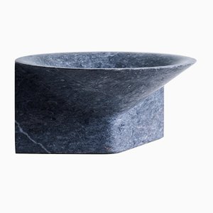 Lámpara de suelo de travertino de Henry Wilson