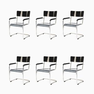 Bauhaus Armchairs, 1930s, Set of 6