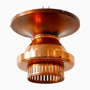 Mid-Century Danish Copper Ceiling Lamp
