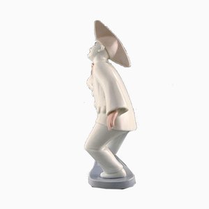 Figura Pierrot de porcelana de Bing & Grondahl, años 90