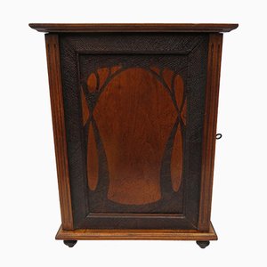 Antique Art Nouveau Wood Cabinet