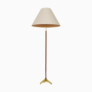 Swedish Brass Floor Lamp, 1960s