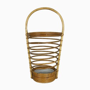 Vintage Schirmständer aus Rattan, 1970er