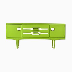 Credenza laccata verde, anni '70