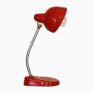Vintage Red Table Lamp, 1950s