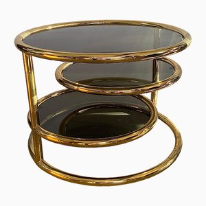 Extendable Brass Coffee Table, 1970s