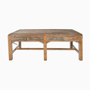 Mesa de comedor de madera, años 40