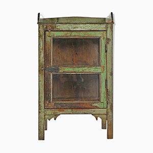 Patinated Wooden Cabinet, 1940s