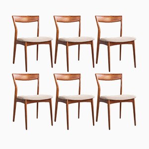Danish Teak Dining Chairs, 1960s, Set of 6