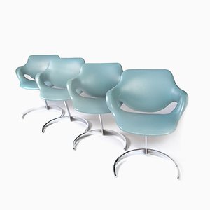 Space Age Model Scimitar Dining Table & Chairs Set by Boris Tabacoff for Mobilier Modular Moderne, 1970s