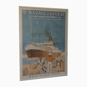 St. Navale of The West Transport Wines Poster von Sandy Hook, 1930er