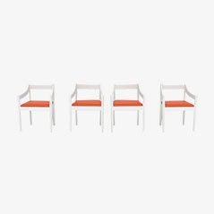 Carimate Stühle von Vico Magistretti für Cassina, 4er Set