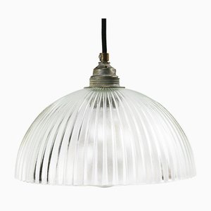 Mid-Century Industrial Glass Ceiling Lamp