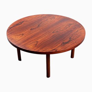 Round Rosewood Coffee Table, 1960s