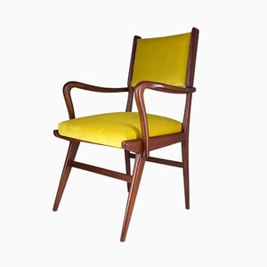 Fauteuil Mid-Century en Hêtre, Italie, années 50