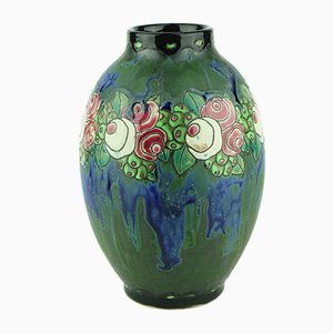 Art Deco Stoneware Vase by Charles Catteau for Keramis, 1920s