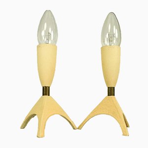 Vintage Rocket Tischlampen, 1950er, 2er Set