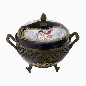 Pot-Pourri Antique en Porcelaine de Sèvres, France, 1880s