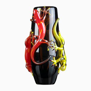 Große Vase mit 4 Geckos von VG Design & Laboratory Department