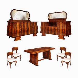 Vintage Art Deco Dining Room Set, 1930s