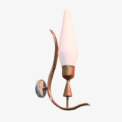 Vintage Brass Wall Sconce by Angelo Lelli for Arredoluce