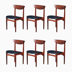 Mid-Century Danish Rosewood Dining Chairs by Kurt Østervig for KP Møbler, Set of 6