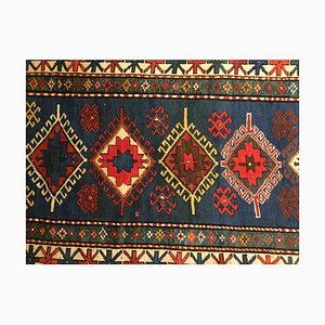 Kazakh Blue Woolen Rug, 1900s